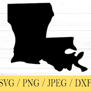 Louisiana SVG, State svg, United States, Shape, svg, png, dxf, jpeg, Digital Download, Cut File, Cricut, Silhouette, Glowforge