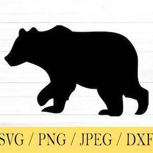 Bear svg, Animal SVG, svg, png, dxf, jpeg, Digital Download, Cut File, Cricut, Silhouette, Glowforge, Svg files for cricut