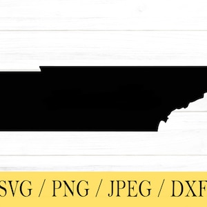Tennessee SVG, staat svg, Verenigde Staten, vorm, svg, png, dxf, jpeg, digitale download, bestand knippen, Cricut, silhouet, Glowforge