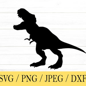 dinosauro svg, Trex svg, animale SVG, svg, png, dxf, jpeg, download digitale, file di taglio, Cricut, Silhouette, Glowforge, file Svg per cricut