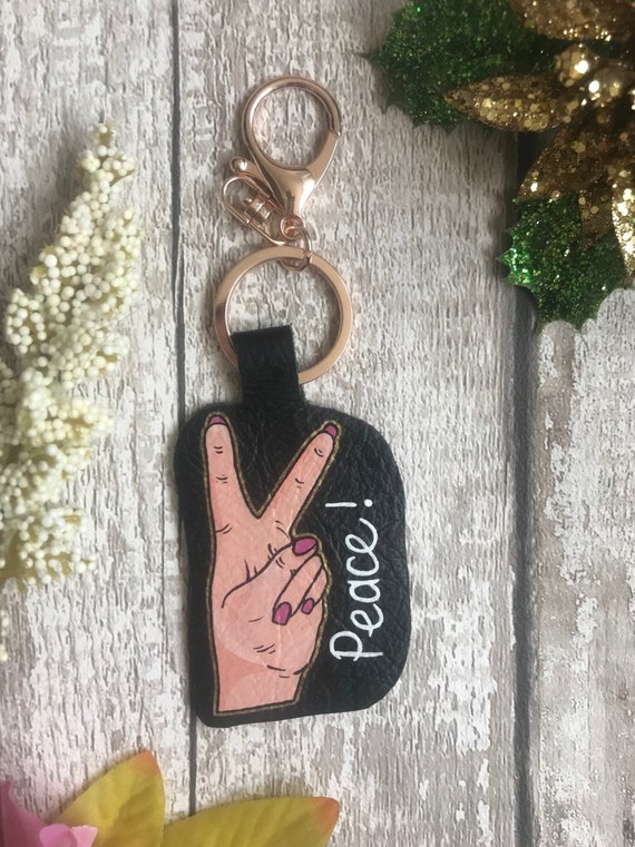 PEACE KEYRING PEACE SYMBOL KEYRING BAG CHARM HIPPY BOHO HANDMADE UK PEACE KEYRING PEACE SYMBOL KEYRING BAG CHARM HIPPY BOHO HANDMADE UK