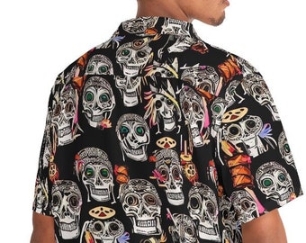 Men's Skull Hawaiian Shit