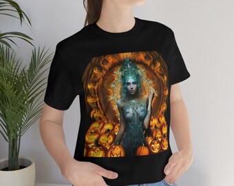 Halloween Pumpkin Harvest Solstice Goddess Graphic Shirt - Cool Comfortable Shirt -