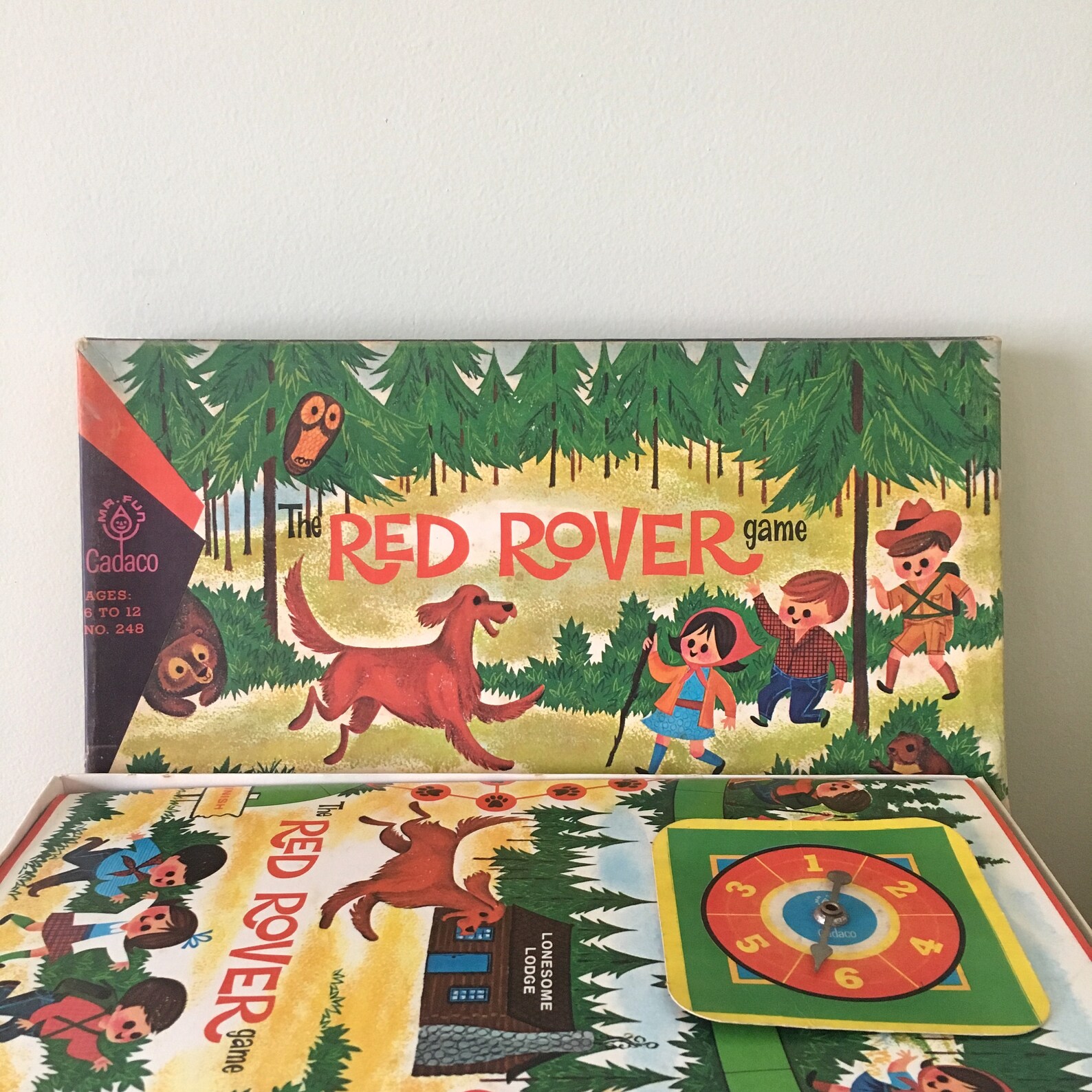 Vintage 1963 Cadaco Red Rover Game no. 248 Etsy