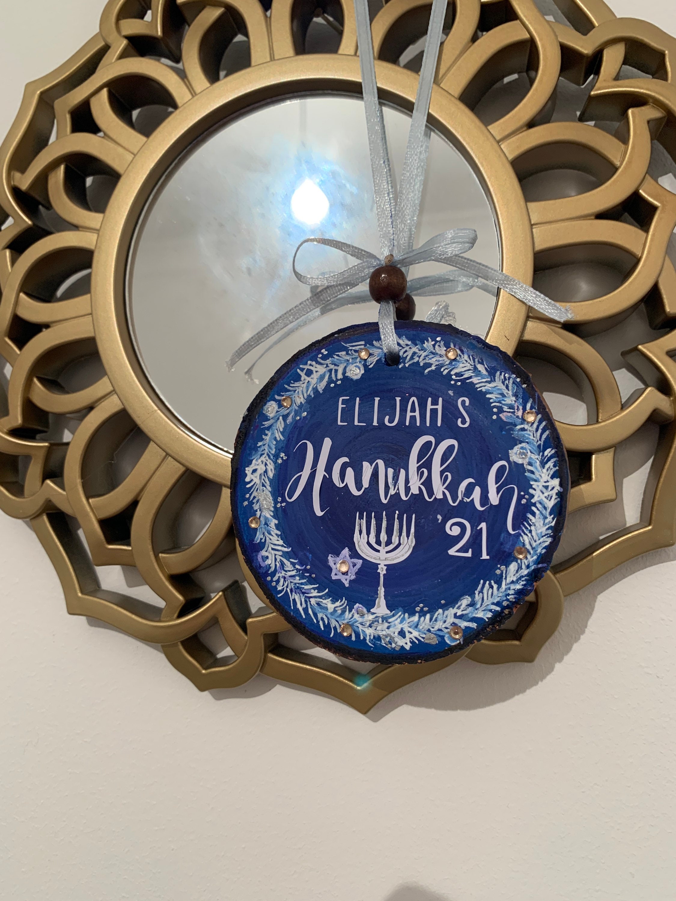 Personalized Hanukkah Decoration Personalized Hanukkah Wood Etsy UK