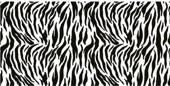 tiger pattern stencil