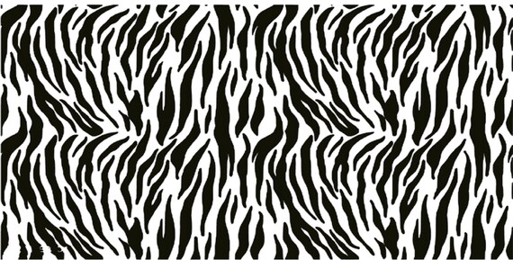 Tiger Stripe Stencil Printable