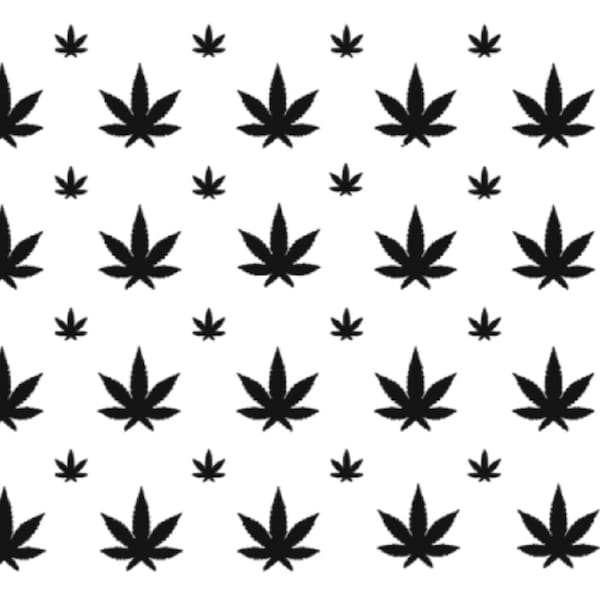 Cannabis Weed Leaf Pattern Custom Vinyl Stencils Best Price Top Quality Vinyl Suitable For Airbrushing + Sneaker Stencils Etching*FreeP&PUK*