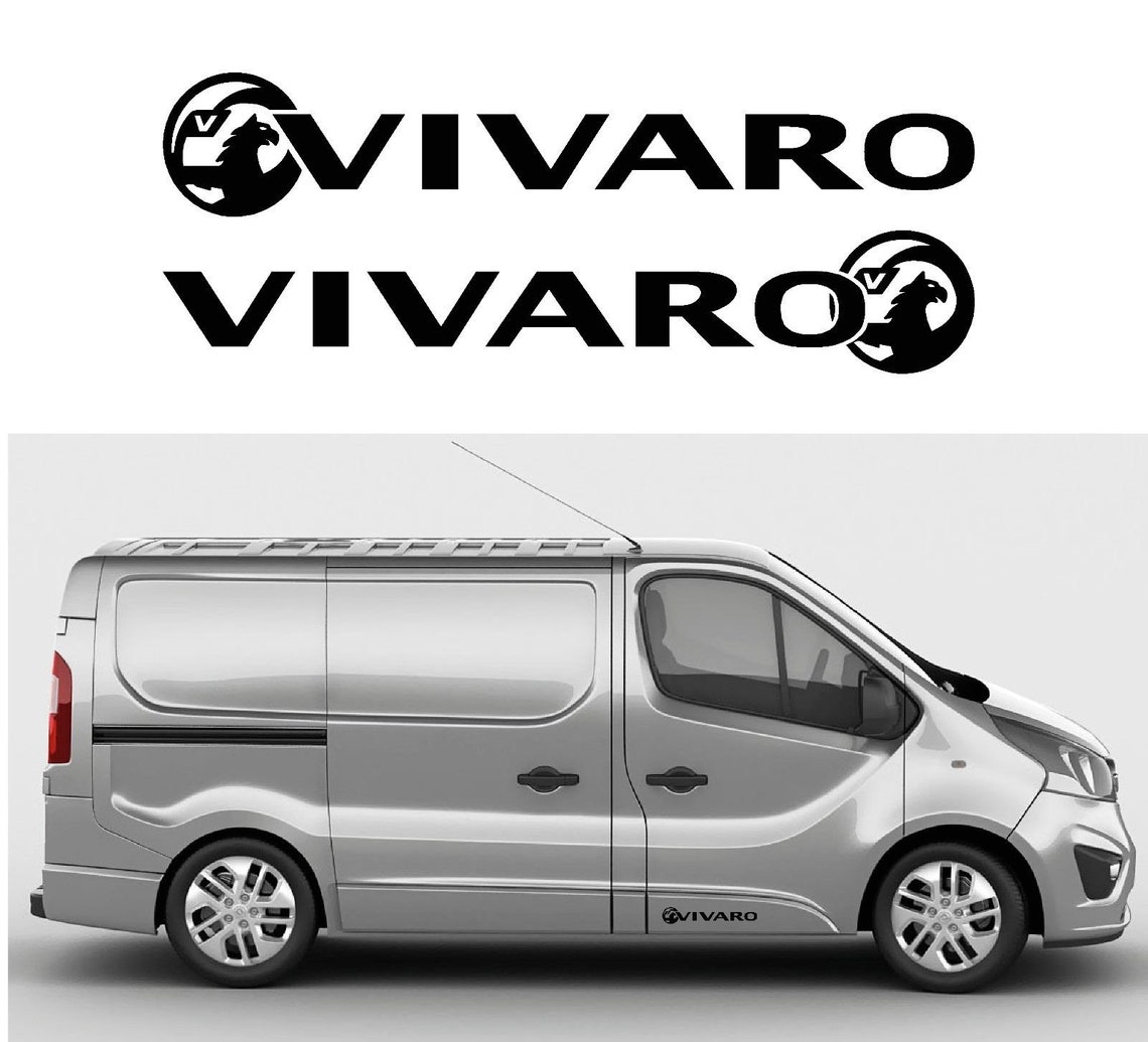 Vauxhall Vivaro logo Van Decals x2 Car Sticker Best Etsy