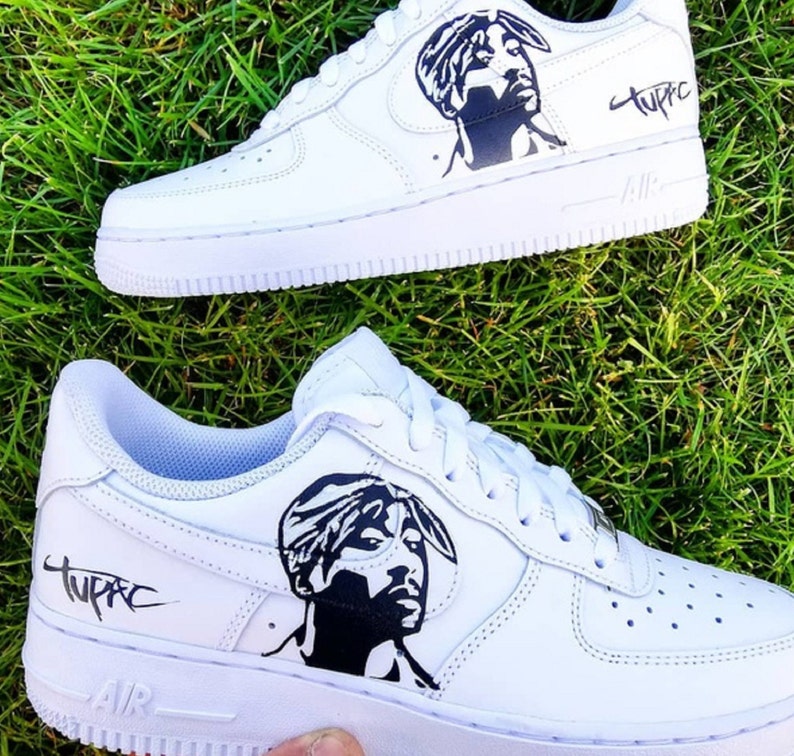 Custom Tupac Sneaker Shoe Trainer Stencils Quality Vinyl Etsy