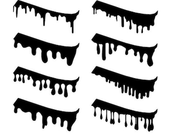 melting drip dripping sneaker shoes quality vinyl stencil kit etsy australia