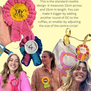 Crochet Rosettes Digital PDF Pattern