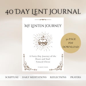 Andakt för 40 dagars fastan | Katolsk kristen fastandagbok PDF | Dagliga reflektioner och böner | Askonsdagen till påsk | Digital nedladdning