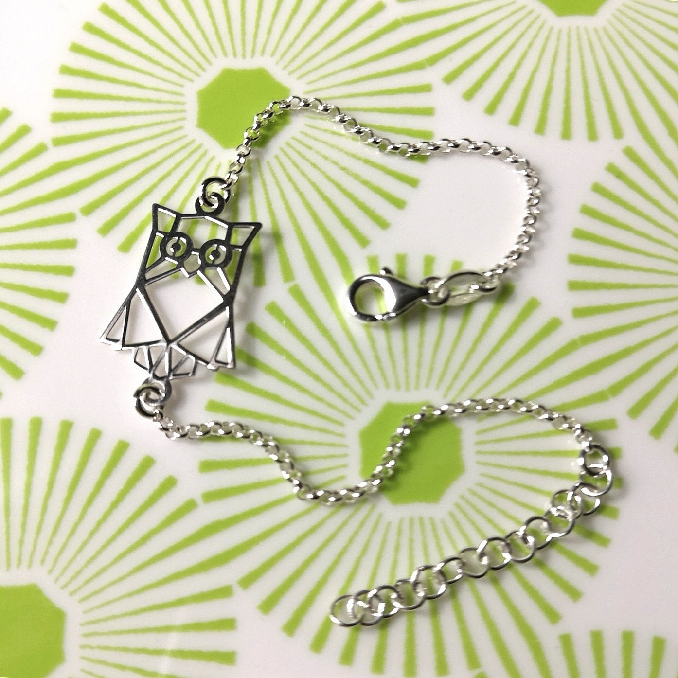 Bracelet argent 925/1000 Hibou