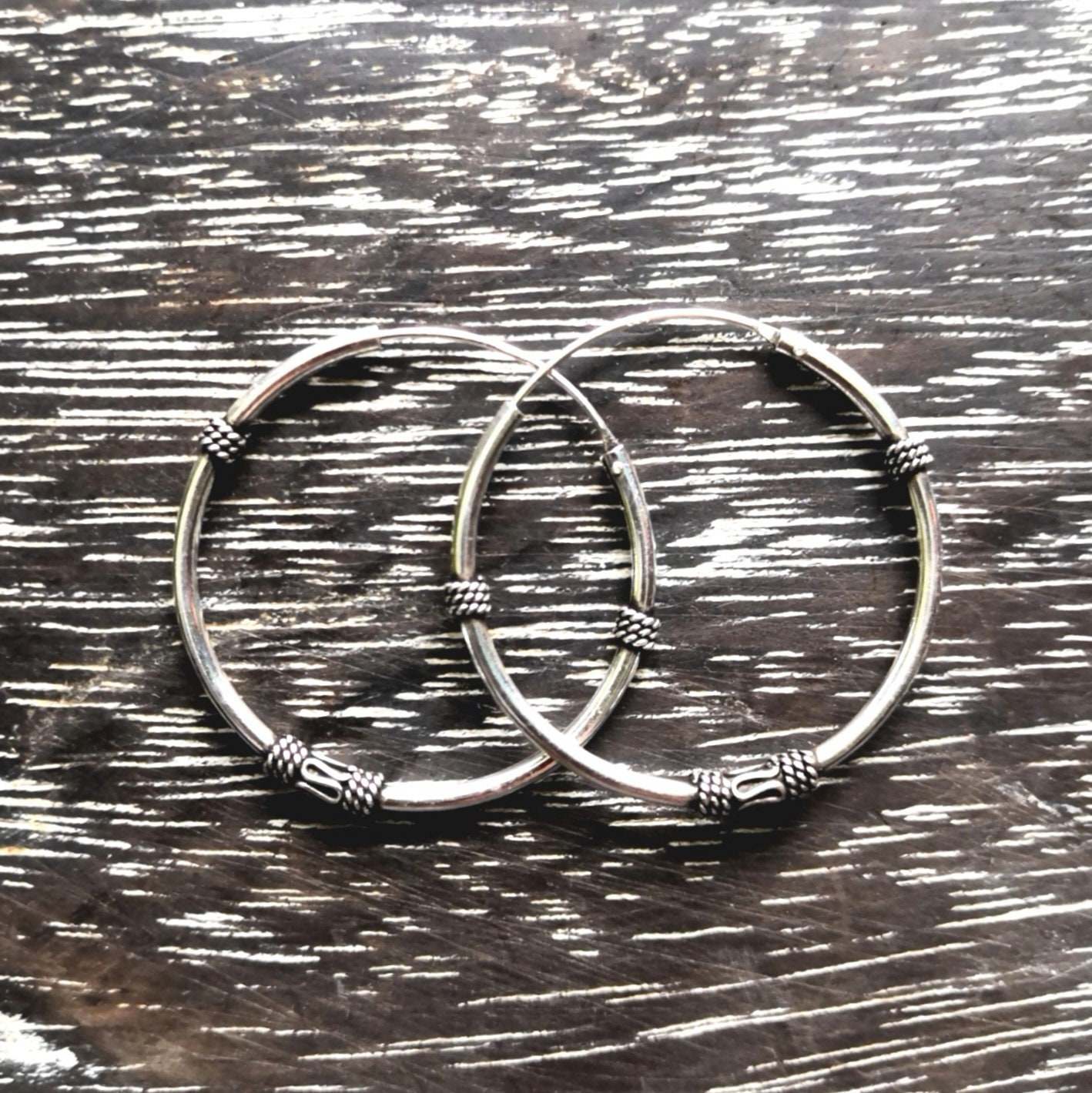 Boucles D'oreilles Créoles En Argent Massif 925/1000 (Sterling) - Diamètre 1,8 Cm - Bijouxia - Neuf Avec étiquettes