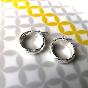 Creole earrings silver 925/1000 Diameter 18 mm