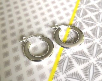 Silver Creole earrings 925/1000 Diameter 18mm