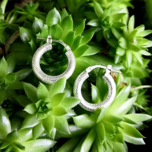Silver Creole earrings 925/1000 Diameter 16mm