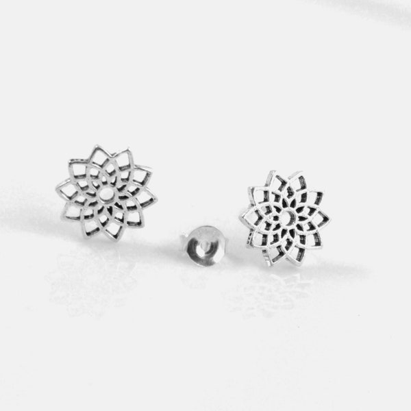 Boucles d’oreilles puces argent 925/1000 oxydé