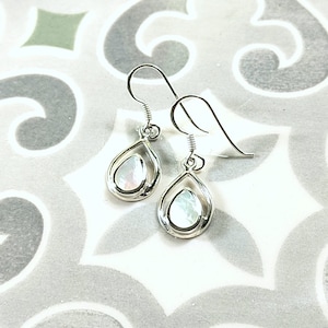 Earrings silver 925/1000 Mother-of-pearl