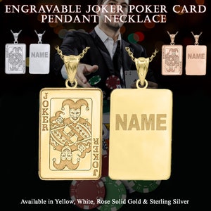 10K Solide Or Jaune 1" Royal Flush Poker Cartes un K Q J 10 charme pendentif. 10K Solide Or Jaune 1" Royal Flush Poker Cartes un K Q J 10 charme pendentif.