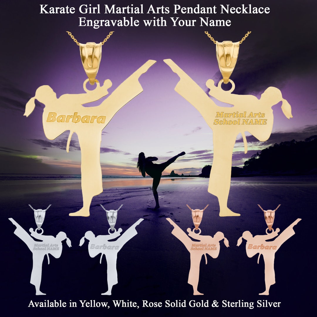 Personalized Your NAME & Martial Arts School NAME Front/Back Karate