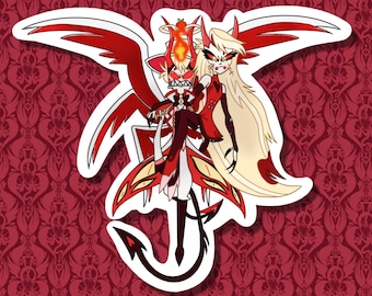 Charlie and Lucifer Sticker - Hazbin Hotel