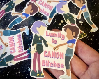 Lumity Is Canon B*tches Sticker - The Owl House Luz x Amity