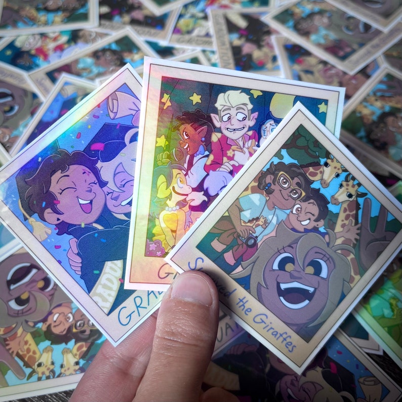 Watching And Dreaming Polaroid Stickers The Owl House Season 3 Finale image 1