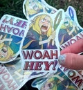 Marcille “WOAH HEY!” Sticker - Dungeon Meshi | Delicious in Dungeon