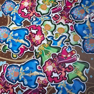 Calamity Powers Trio Stickers - Amphibia The Hardest Thing