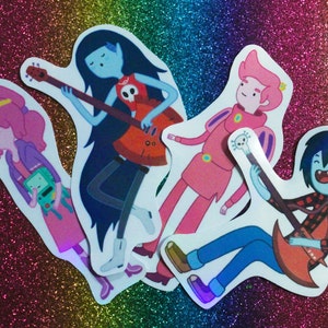 Marceline, Princess Bubblegum, Marshall Lee & Prince Gumball Aufkleber - Adventure Time