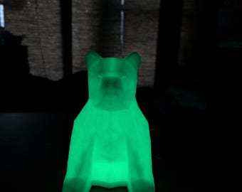 Low Poly Bear Lamp