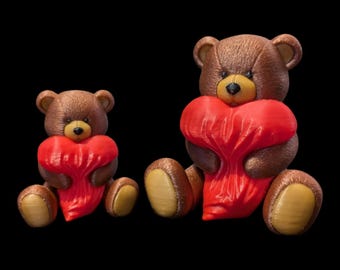 Heart Hugging Teddy Bear