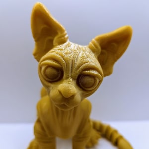 Articulated Sphynx cat