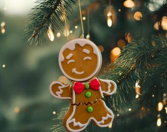 Crumbly Gingerbread Man Ornament