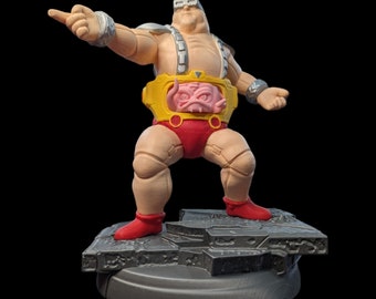 Hand Painted Krang Figure: Teenage Mutant Ninja Turtles 3D Print
