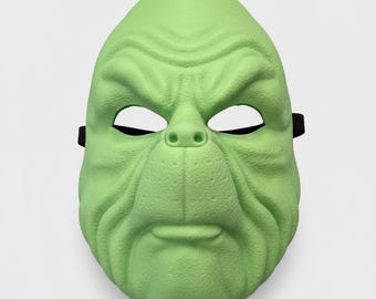 3D Printed Grinch Mask, Holiday Costume