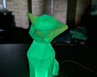 Low Poly Fox Lamp
