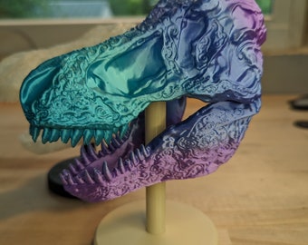 Carved T-Rex head