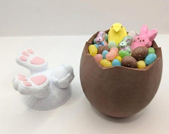 Bunny Butt Surprise Egg - Funny Easter Basket Stuffer - 3D Printed Hidden Compartment Gift Box