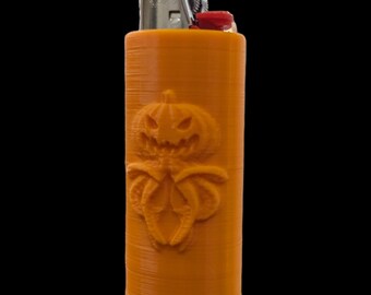 Spooky Jack o Lantern Lighter Cover