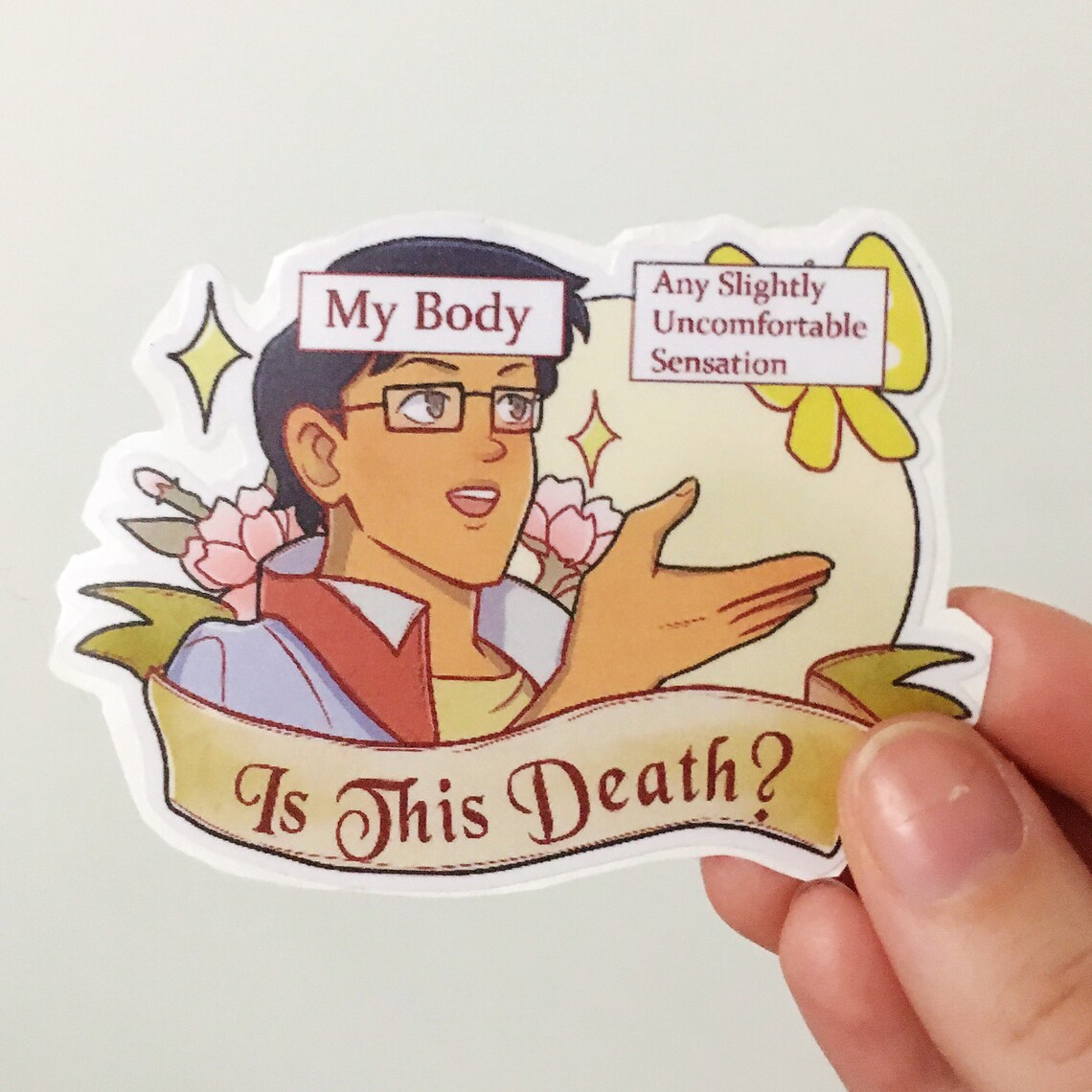 Anime Butterfly guy Meme Sticker Etsy 日本