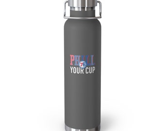 Phill Your Cup ~ 76ers (bouteille en cuivre isolée sous vide, 22 oz)