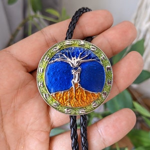 Life of Tree -  Bola Bolo Tie for Men Women Groomsmen Bridegroom - Wedding Necklace Western Cowboy Necktie