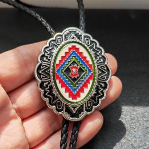 Blue Black Totem Bola Bolo Tie for Men Women Groomsmen Bridegroom - Wedding Necklace Western Cowboy Necktie