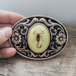 Boho Luminous Real Scorpion herengesp – zinklegering westerncowboy