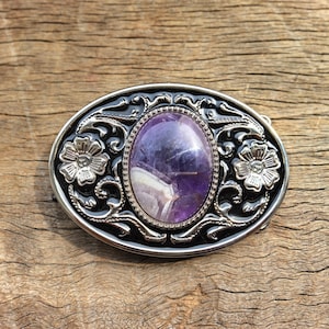 Vintage Agate Belt Buckle - Etsy display picture 1