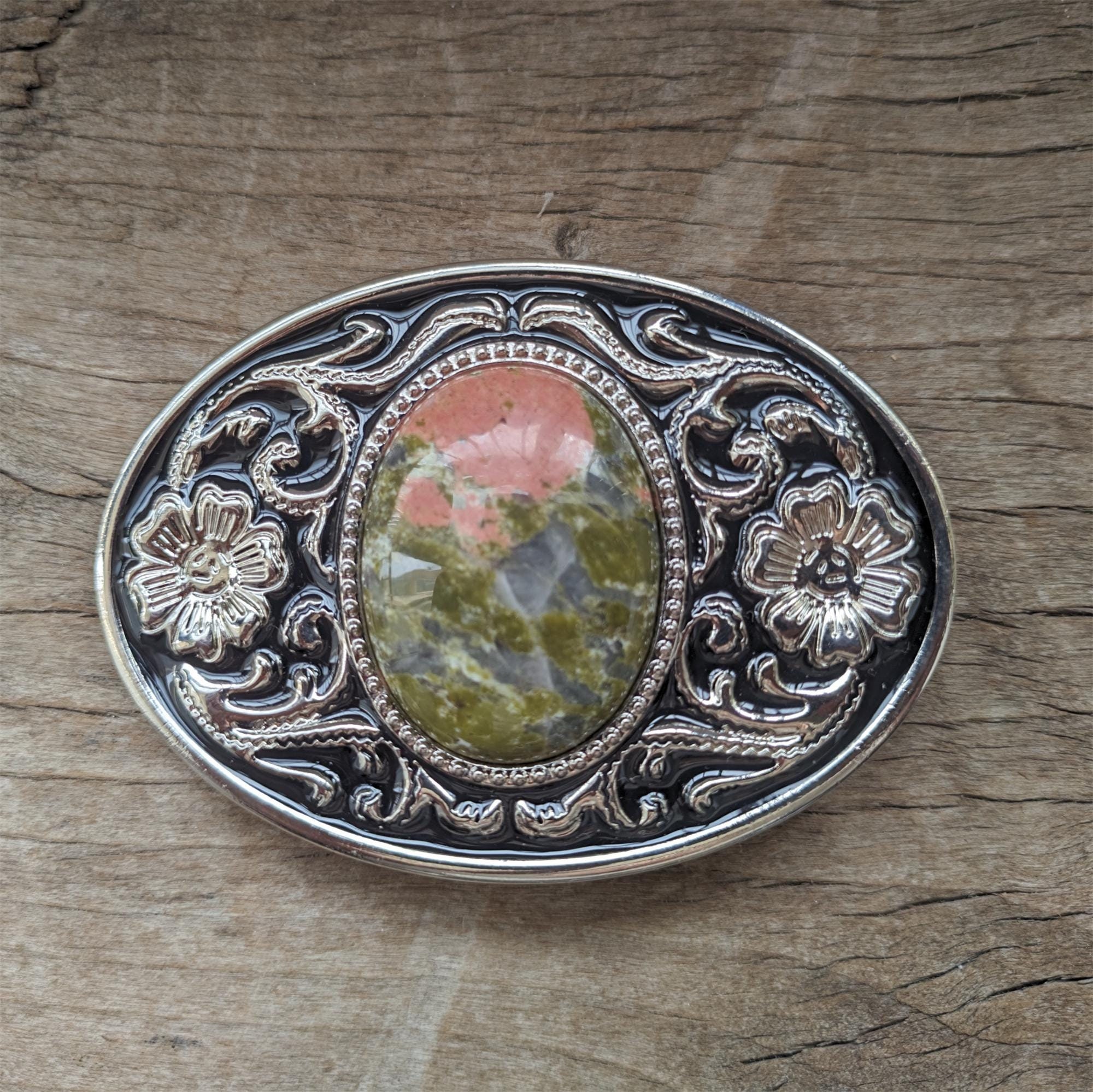 Green Agate Western Belt Buckle - Etsy