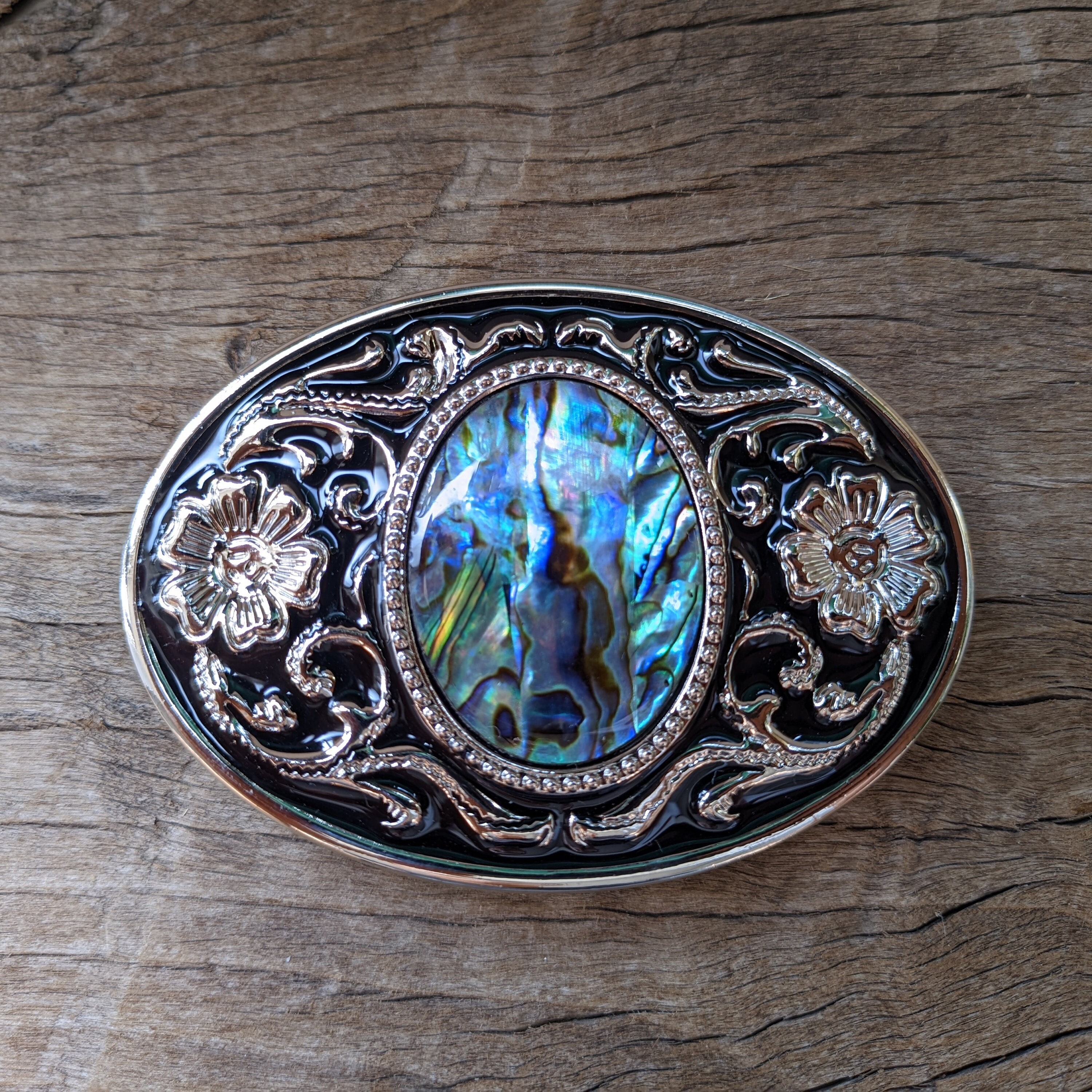 Abalone Shell Belt Buckle - Etsy display picture 1